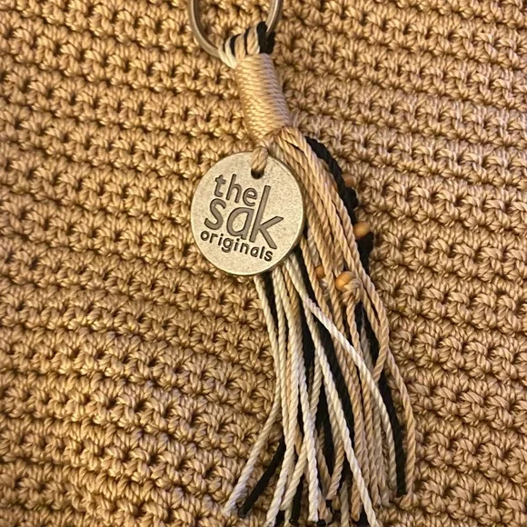 The Sak Tan Crochet Shoulder Bag - Picture 1 of 6